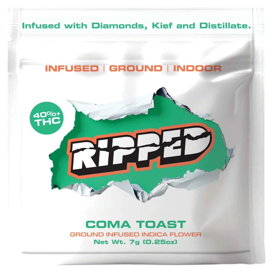 RIPPED Coma Toast 7g infused flower bag