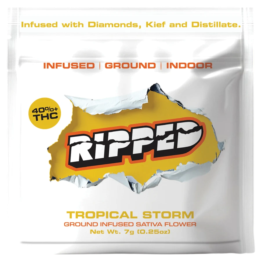RIPPED Tropical Storm 7g infused flower bag